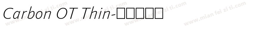 Carbon OT Thin字体转换